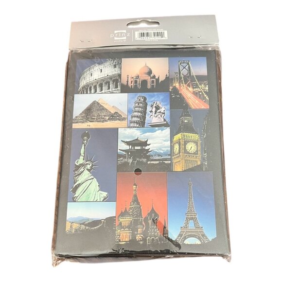 Prinz Photo Album Holds 24 4x6" Photos With World Landmark Design NEW Sealed - Picture 3 of 3